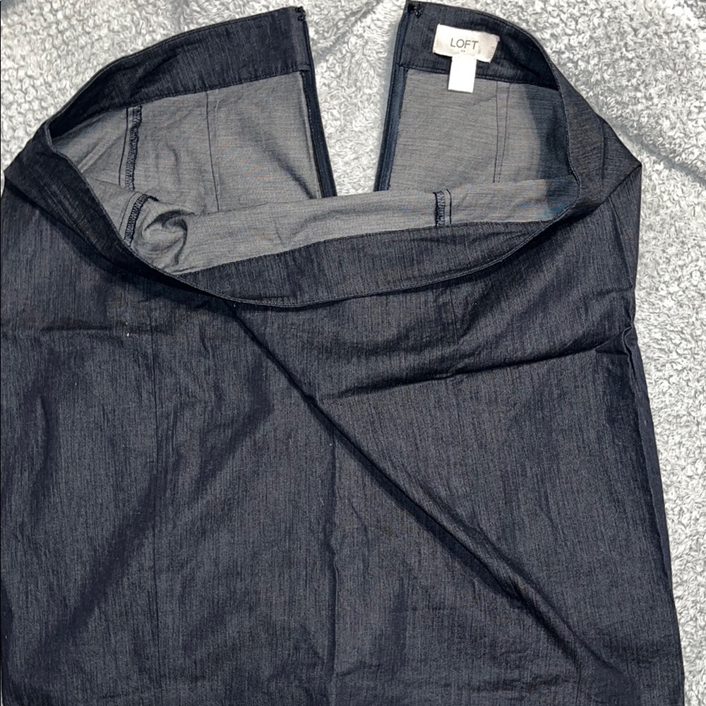 LOFT Indigo Denim Skirt